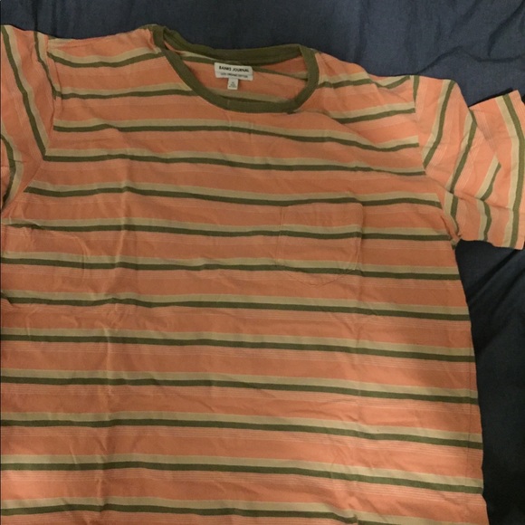 Banks journal pink green and white cotton t-shirt - Picture 2 of 3